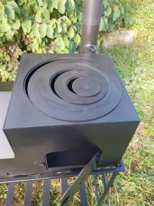 Мангал гриль з пічкою 4 мм